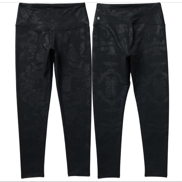 Zella Pants - Z BY ZELLA BLACK DAILY HIGH WAISTED EMBOSSED LEGGINGS - NWT!